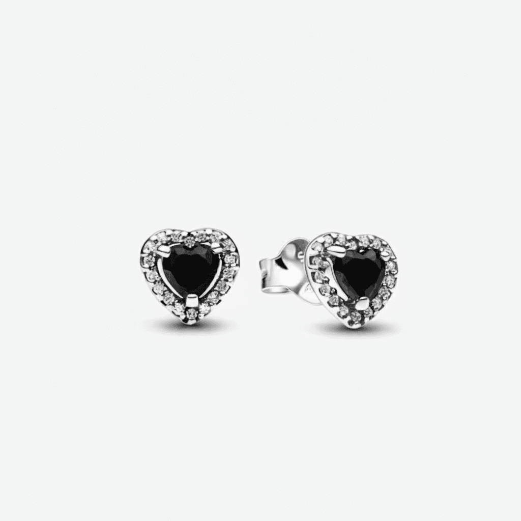 🖤 Black Heart Jewelry Set - 4