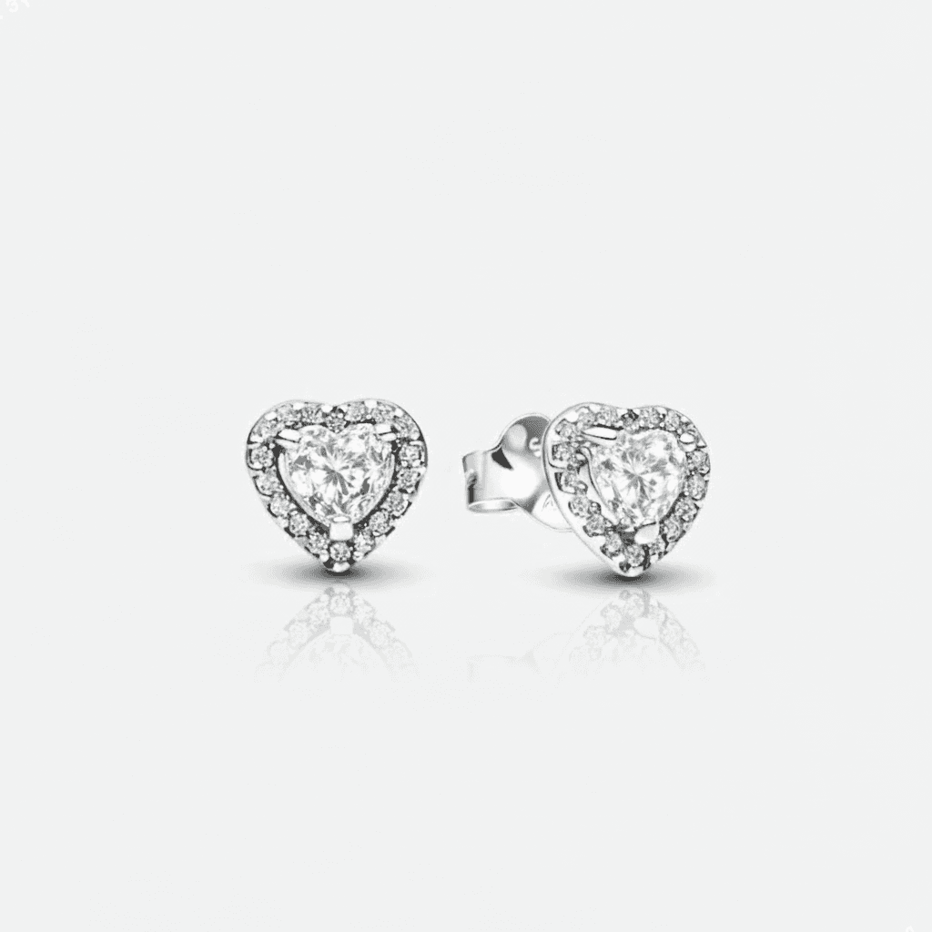 🤍 Heart Stud Ээмэг - 1