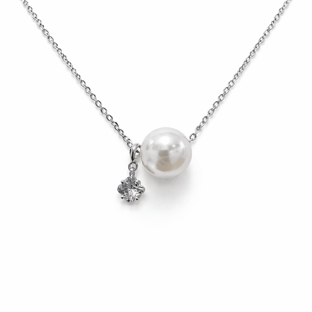 🤍 Pearl Drop Зүүлт - 1